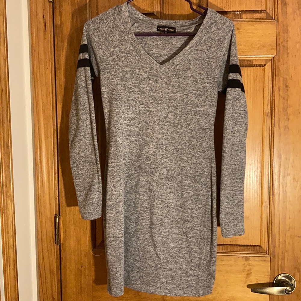 Long sleeve body con dress